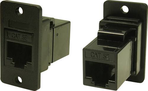 Cliff FM SLIM FT CAT5e 3.2 HOLE BLK CP30620X1 Adapter, Einbau Schwarz 1St.