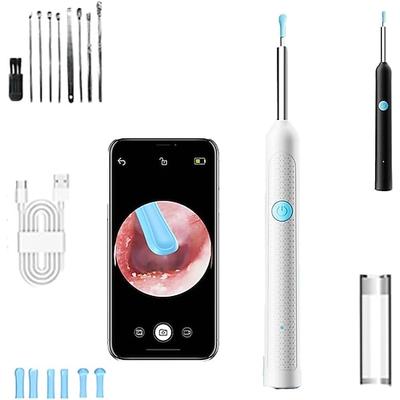 Ohrenschmalz-Entfernungswerkzeug mit Kamera, leuchtendes Ohrenschmalz-Entfernungswerkzeug, Ohrenreiniger-Set zur Ohrenschmalz-Entfernung mit 9-teiligem Ohrset, HD-Otoskop, Ersatzspitze und LED-Licht