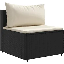 vidaXL, Gartenlounge, Gartenmöbel Sofa Garnitur Lounge Sitzgruppe 5-tlg. Schwarz Poly Rattan