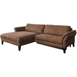 ECKSOFA MALTA Braun Webstoff
