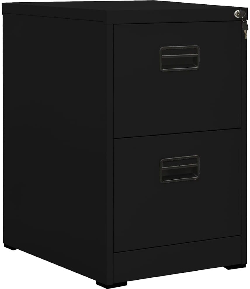 vidaXL Classeur Noir 46x62x72,5 cm Acier