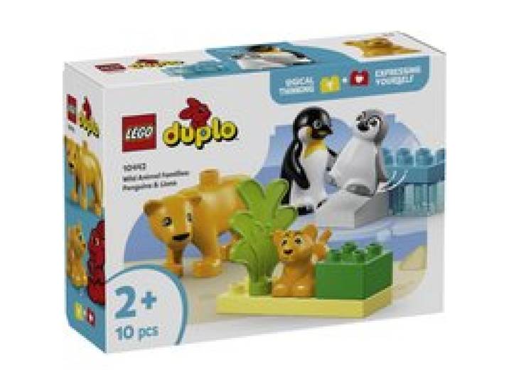 10442 Wildtier-Familien: Pinguine und Löwen