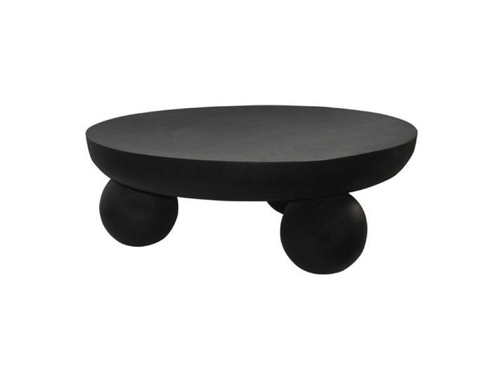 Table basse en métal - Noir - SILIDA