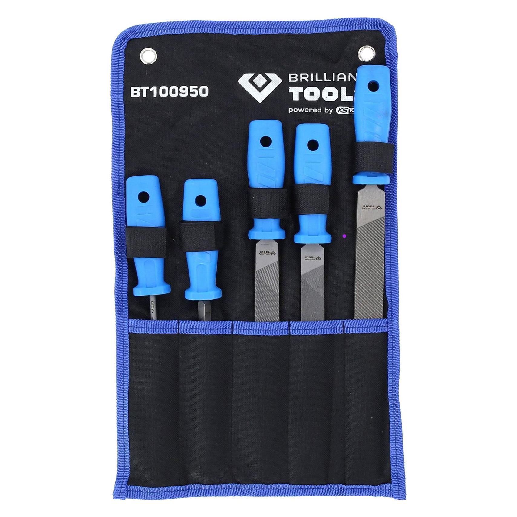 Brilliant Tools Feilen-Satz 5-teilig (Hieb 1, Hieb 2, 250 mm) (BT100950)