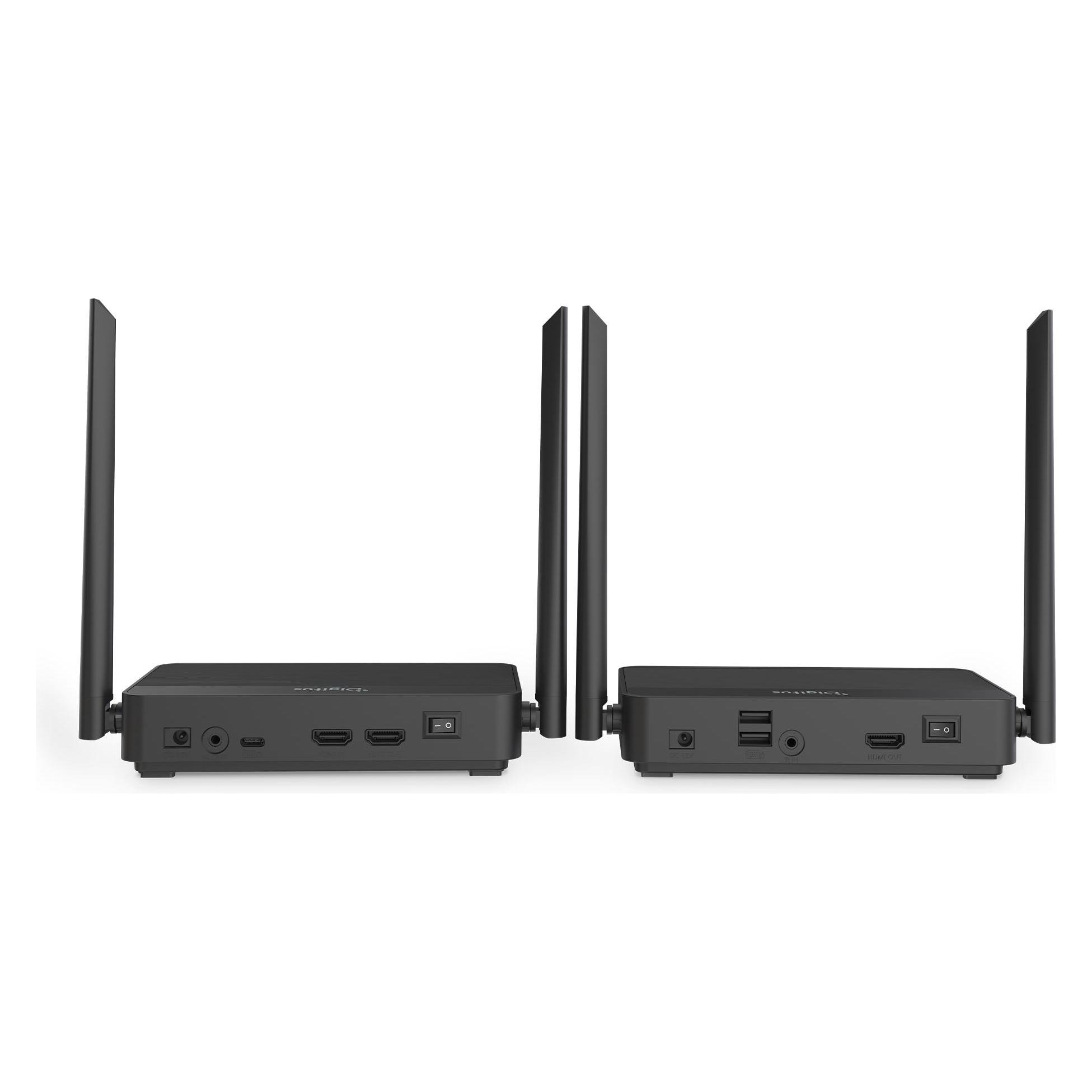 Digitus 4K Wireless HDMI KVM Extender Set, 100 m HDMI - HDMI, 4K/60 Hz, Ultra Low Latency (DS-55360)