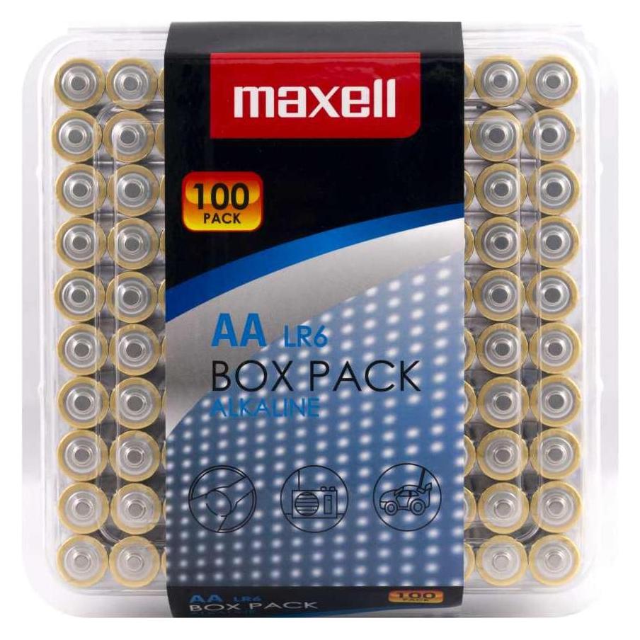 Maxell Alkaline (100 Stk., AA, 2500 mAh) (790409)