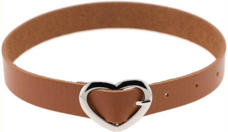 Joy Jewels Ras de cou Heart Attach Marron