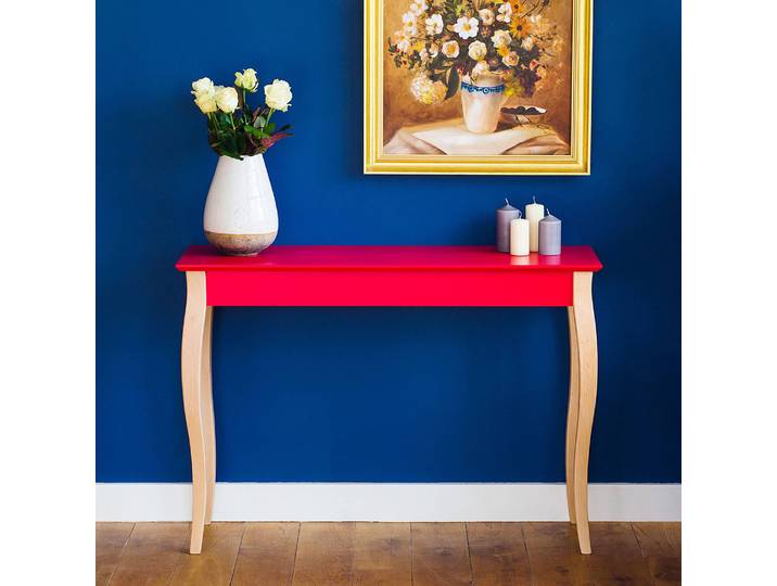 Console 105cm Rouge/Rouge