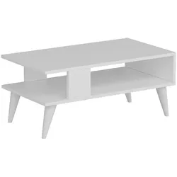 Helloshop26 - Couchtisch mit Stauraum 40 x 90 x 45 cm weiß