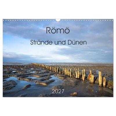 Römö - Strände und Dünen (Wandkalender 2027 DIN A3 quer), CALVENDO Monatskalender
