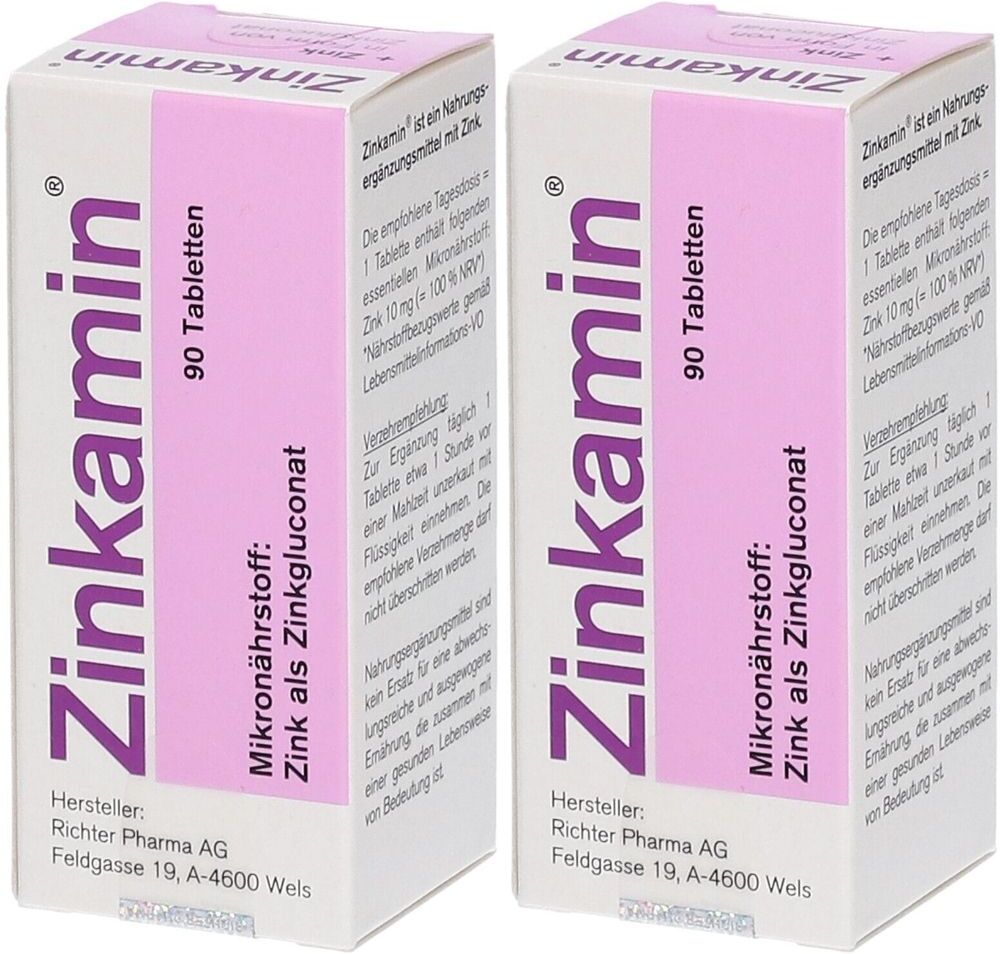 Zinkamin® Zinkamin Tabl. 90 x2 2x90 St Tabletten
