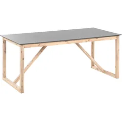 GARTENTISCH 180/90 cm Beton Grau Notteri