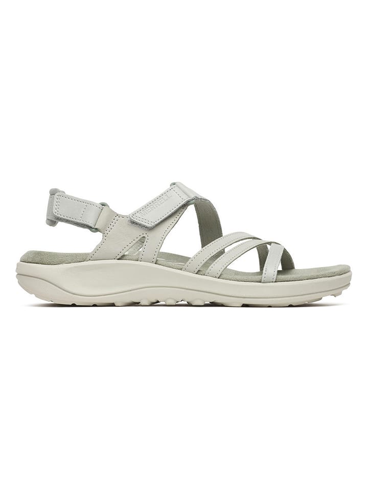 Merrell Leder-Wandersandalen "Harbor" in Grau - 36