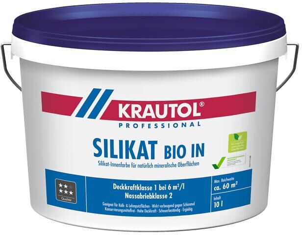 KRAUTOL Silikat Bio In weiß, 75 x auch Tönbasis, 5 l auf Palette