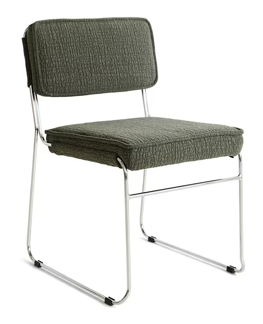 HKliving Eetkamerstoel Endless Edge-stof - Wild Olive