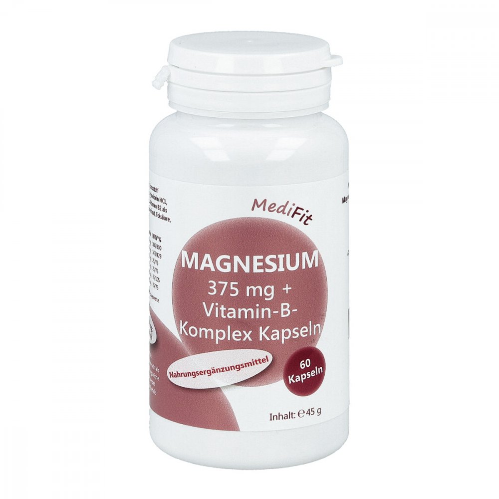 ApoFit Medizin- und Naturprodukte GmbH Magnesium 375 mg+Vitamin B-komplex Kapseln 11668468