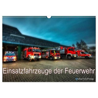 Einsatzfahrzeuge der Feuerwehr (Wandkalender 2027 DIN A3 quer), CALVENDO Monatskalender