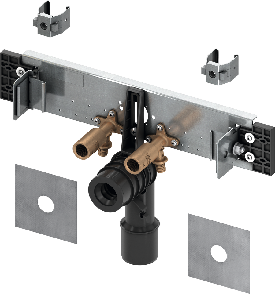 TECEprofil raccordement TECEprofil pour lavabo 9020050 avec panneaux muraux TECEflex ou TECElogo