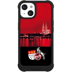 Nivocase Hülle für Apple iPhone 13 Stossfeste Handyhülle NIVOmax Case Schwarz 1. FC Köln Offizielles (Apple iPhone 13), Smartphone Hülle, Schwarz