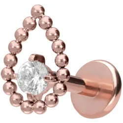 Titan Labret mit Push Fit TROPFEN + KRISTALL
