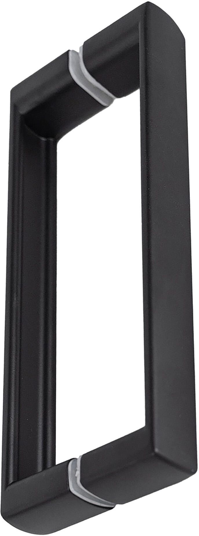 Tecnomat COPPIA MANIGLIE PER BOX DOCCIA IN ZAMA NERO OPACO INTERASSE 14,5cm