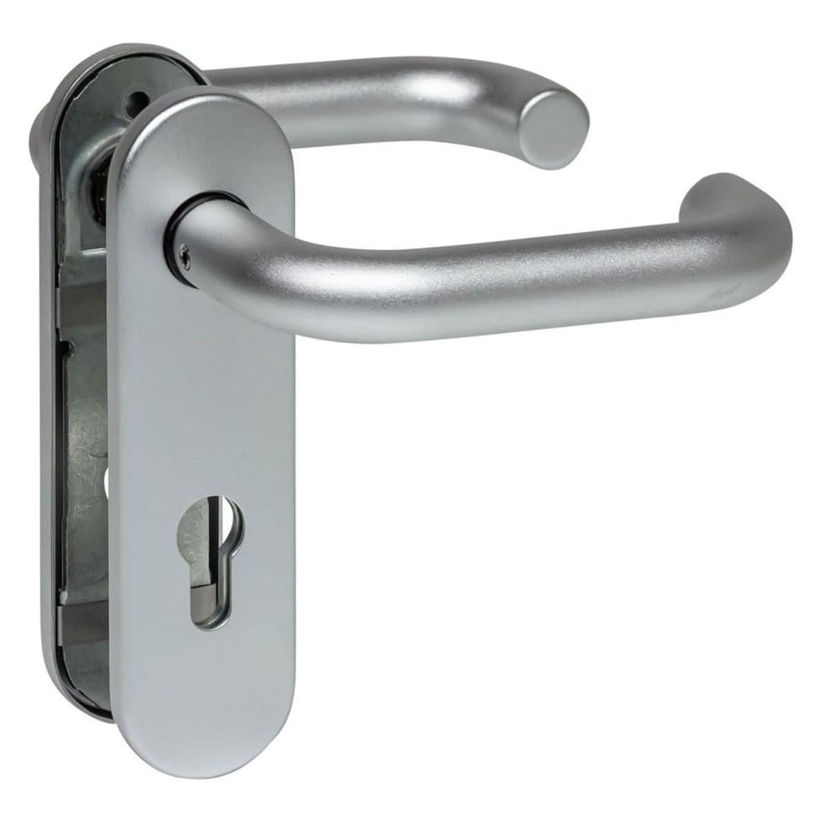 Hörmann Set Maniglia Porta FS D-110 Piastra Corta PZ Cuscinetto a Scorrimento F1 (Türgarnitur, Türgriff) (535397)