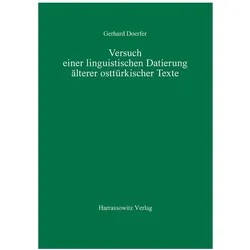 Versuch einer linguistischen Datierung älterer osttürkischer Texte, Fachbücher von Gerhard Doerfer