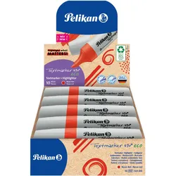 Pelikan, Marker, Textmarker 490 eco 10 Stück in FS Neon-Rot (10x)