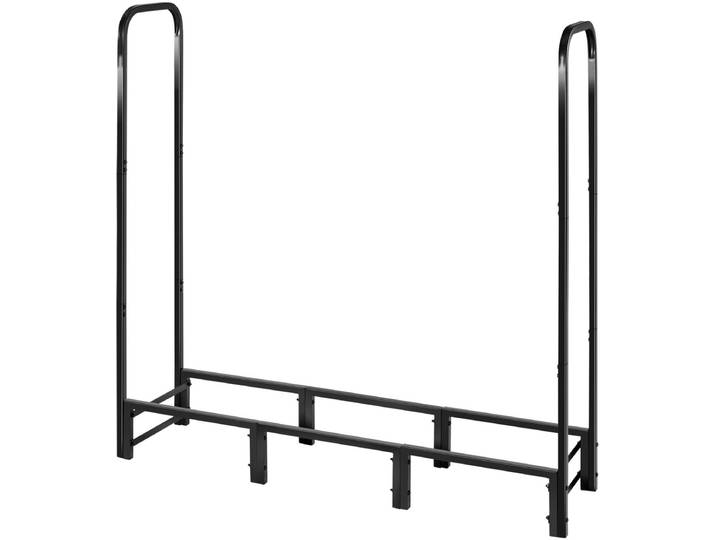 VEVOR Metalen Haardhoutrek\, 122x32x118 Cm\, Haardhoutrek\, Haardhoutberging\, Max. Draagvermogen 181 Kg\, Haardhoutrek\, Haardhoutopslag\, Stapelhulp voor Veranda'S\, Patio'S En Tuinen