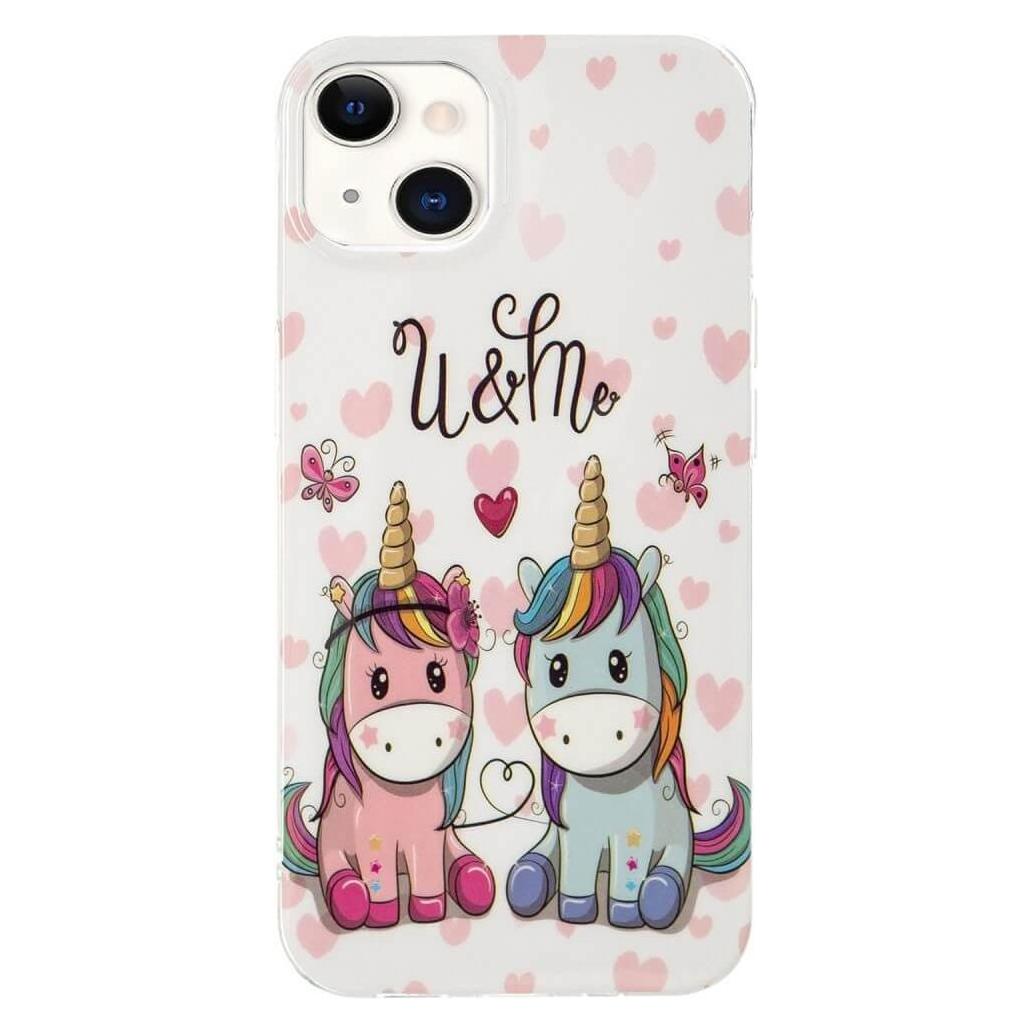 Cover-Discount iPhone 15 Plus - Nachtleuchtende Silikon Hülle Einhorn (Apple iPhone 15 Plus) (660154925O)