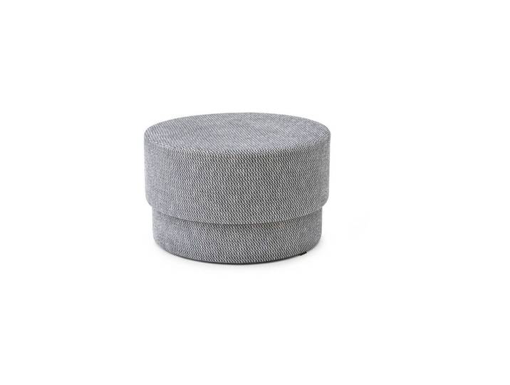 Pouf en tissu gris Silo
