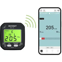 Voltcraft, Multimeter, VC-41 Steckdosentester CAT II 250 V LCD (CAT II 250V, Prüfstecker)