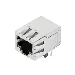 Weidmüller RJ45C5 T1D 3.3E4N TY Leiterplattensteckverbinder modulare RJ45-Buchse, Cat. 5 , THT-Lötanschluss, Schirmung: Ja, LED: Nein, Gold über Nickel, Tray 2562900000
