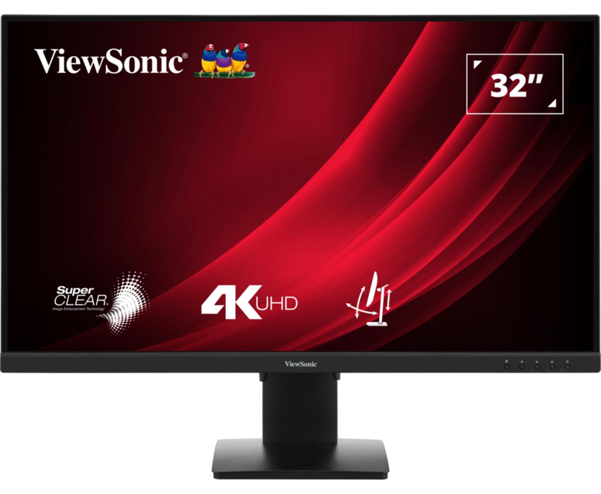 Viewsonic VG3208-4K, 81,3 cm (32"), 3840 x 2160 Pixel, 4K Ultra HD, LED, 4 ms, Schwarz