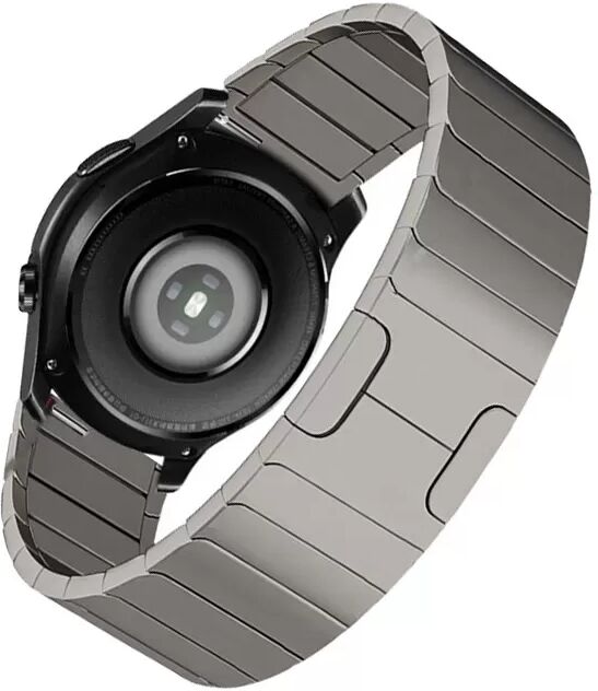 INF Echtes Titan-Uhrenarmband - 22 mm mit Originalschließe Grau