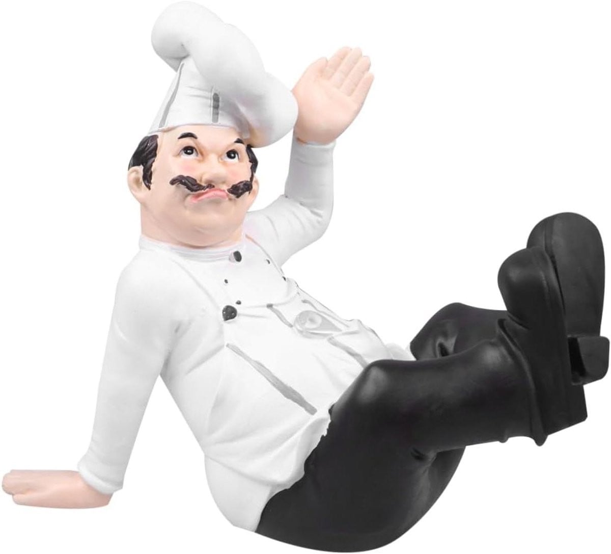 Chef-kok Beeldje Keuken Decoratie Hoogte: 25,5 cm