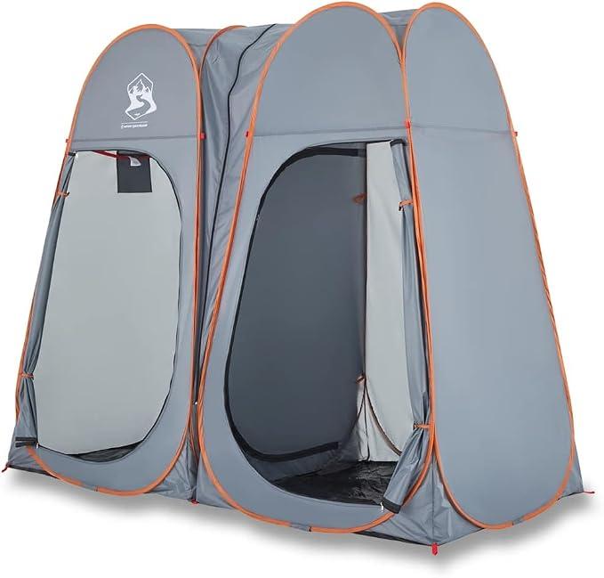 Sichtschutzzelt Grün Pop-Up Umkleidezelt 233x120x193cm Mobiles Beistellzelt für Camping und Outdoor Faltbares Duschzelt mit Tragetasche für mehr Privatsphäre