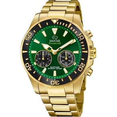 Jaguar "Jaguar Connected" Armbanduhr, Quarzuhr, Herrenuhr, Saphirglas, Stoppfunktion, Swiss Made
