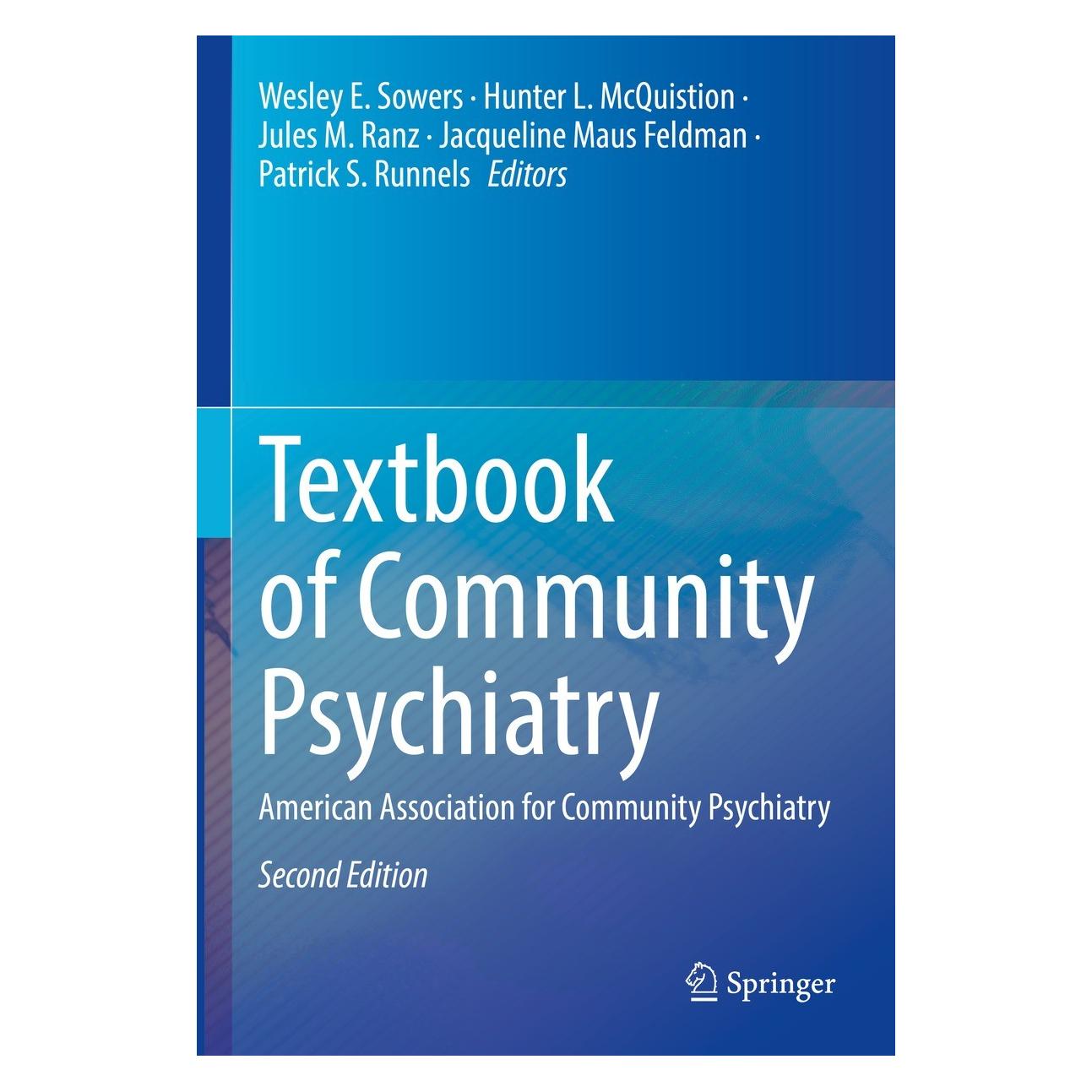 Springer Textbook of Community Psychiatry (Englisch, Hardcover, Hunter L. McQuistion, Jacqueline Maus Feldman, Jules M. Ranz, Patrick S. Runnels, Wesley E. Sowers) (9783031102387)
