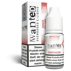 Kokos Melone NicSalt Overdosed Liquid by Wanted 10ml / 20mg