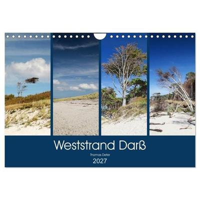 Weststrand Darß (Wandkalender 2027 DIN A4 quer), CALVENDO Monatskalender