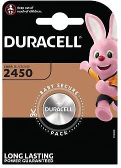 Duracell CR2450.Batteria a bottone al litio 3V non ricaricabile