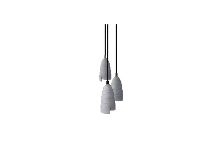 Lampe suspension en béton accessoires perle noire