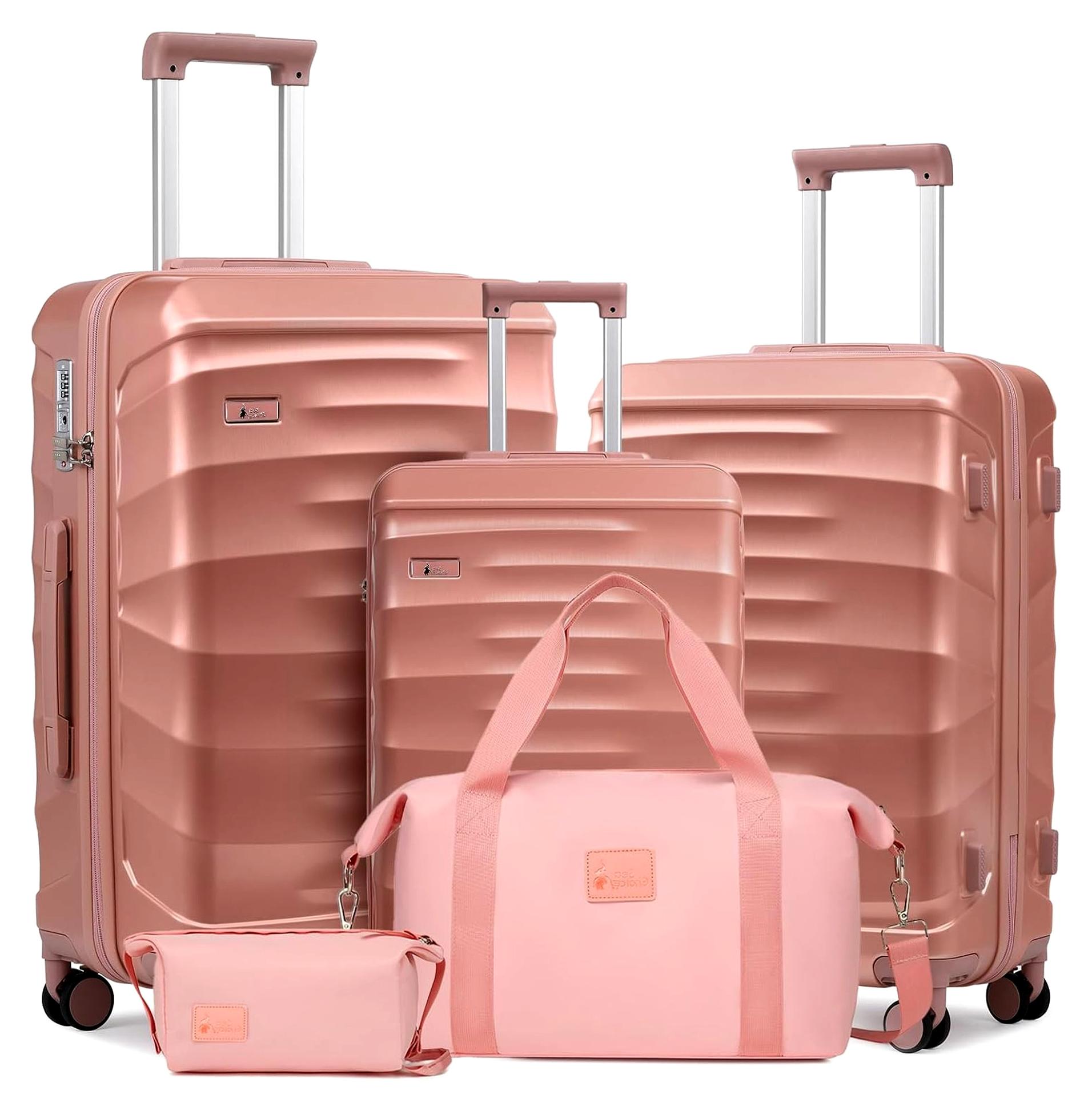 Reisekoffer Set mit 5 Teilen aus ABS Hartschale