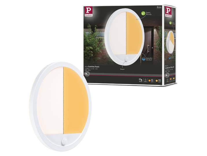 Paulmann Panneau extérieur LED Lamina Détecteur de mouvement àcrépusculaire (IR) insectifuge