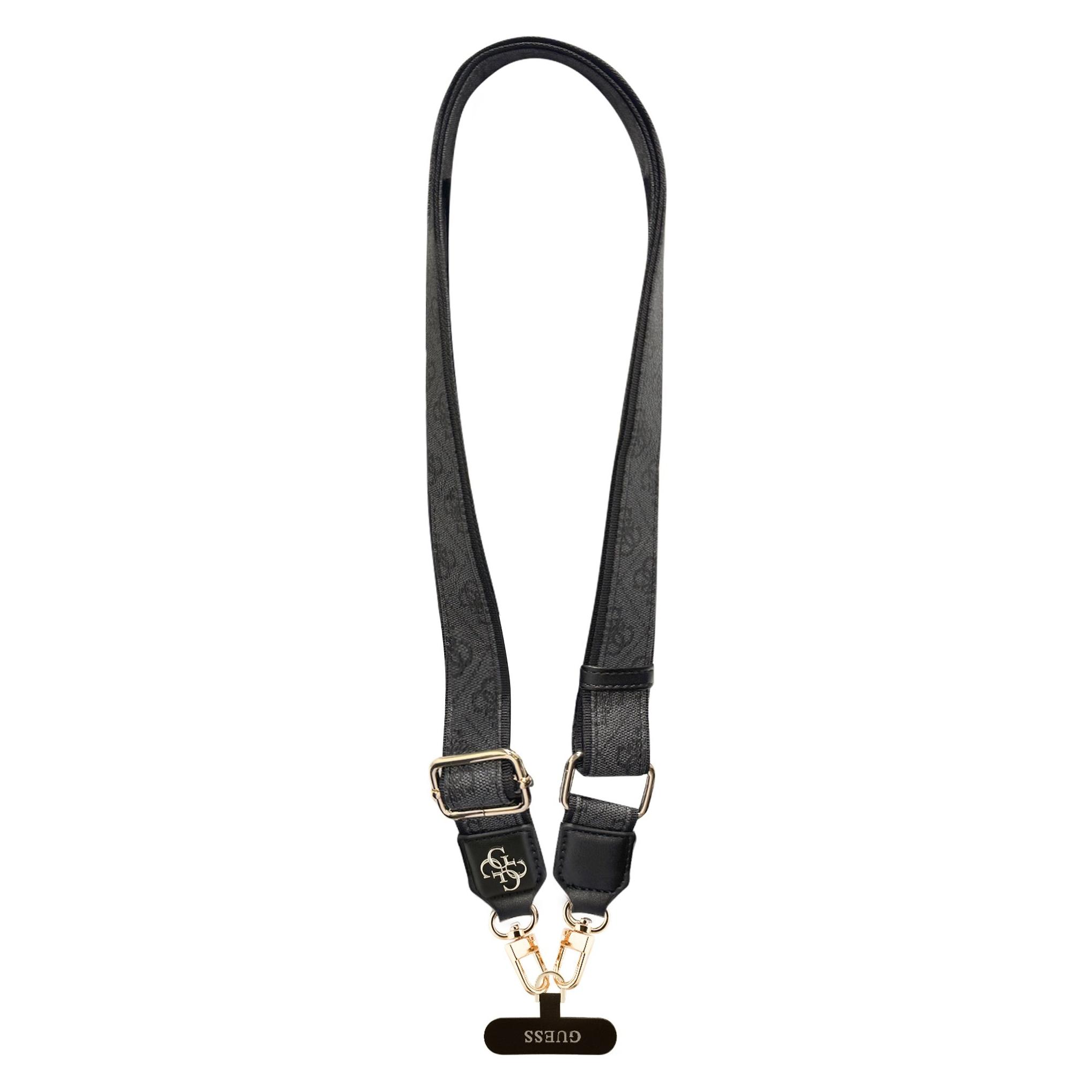 Guess Crossbody Strap PU 4G Metal Logo - black (GUUCNP4AGMK)