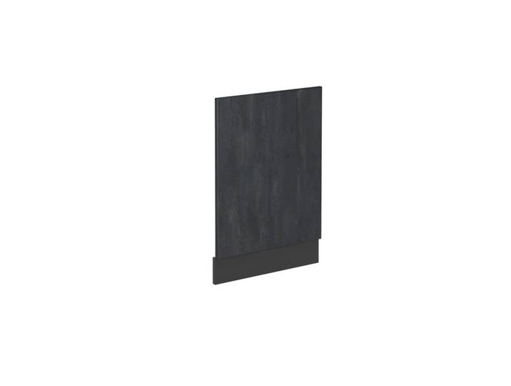 Vicco Frontblende R-Line Schwarz Beton 45 cm ohne Arbeitsplatte, Schwarz, Anthrazit, Holzwerkstoff, Rechteckig, 45x67.4x1.6 cm, Küchen, Küchenmöbel, Küchenschränke, Küchenunterschrank