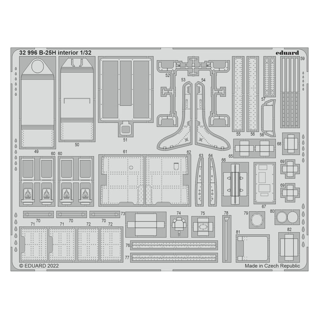 Eduard B-25H interior for HKM (32996)