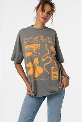 O'Neill s Tropic Meltdown Oversized T-Shirt in Gargoyle, Size XL