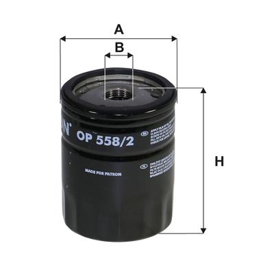 FILTRON Ölfilter OP 558/2 Anschraubfilter 102mm GewindemaßM20x1.5-6H für Subaru
